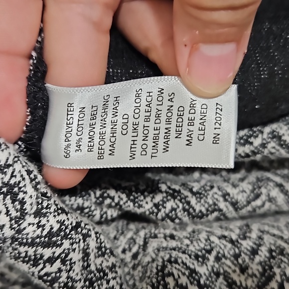 Marisa Christina black and white herringbone print fit and flare skirt - Picture 6 of 6